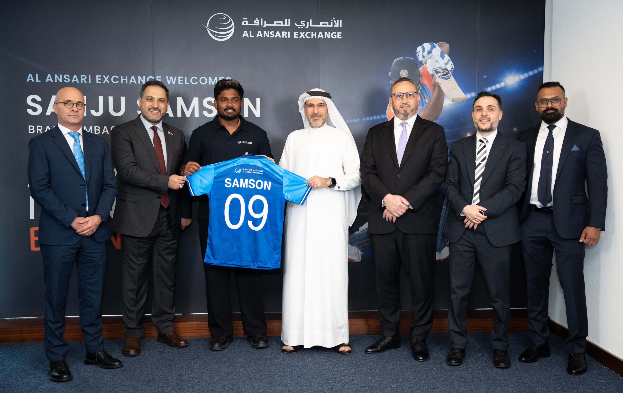 Al Ansari Exchange Signs Indian Cricketer Sanju Samson as Brand Ambassador