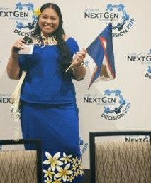 Amata congratulates Thessalonica Lagafuaina | Talanei