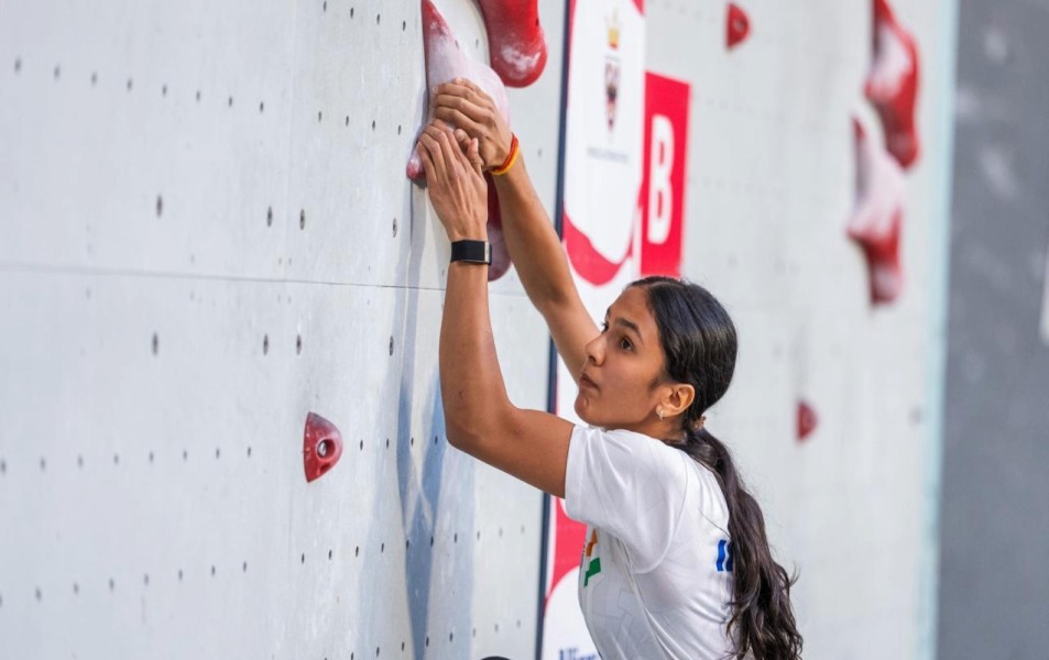 Amieyra Khoslla makes history at IFSC World Youth Climbing Championships 2026, clocking India's fastest youth ever at 7.60 seconds