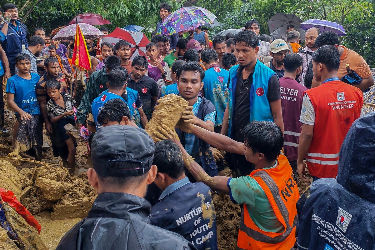 At least 8 Rohingya refugees killed as monsoon rains lash Bangladesh and India
