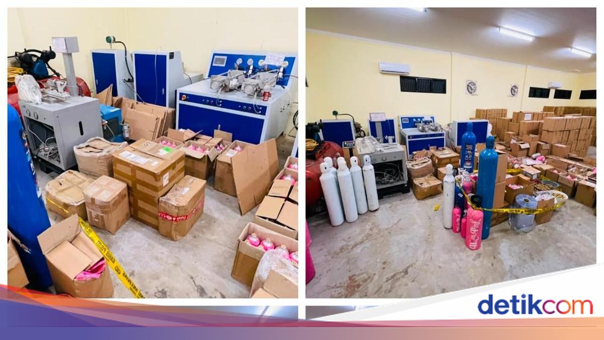 Bareskrim Sita 15 Ribu Tabung Whip Pink dari Pabrik di Jakut