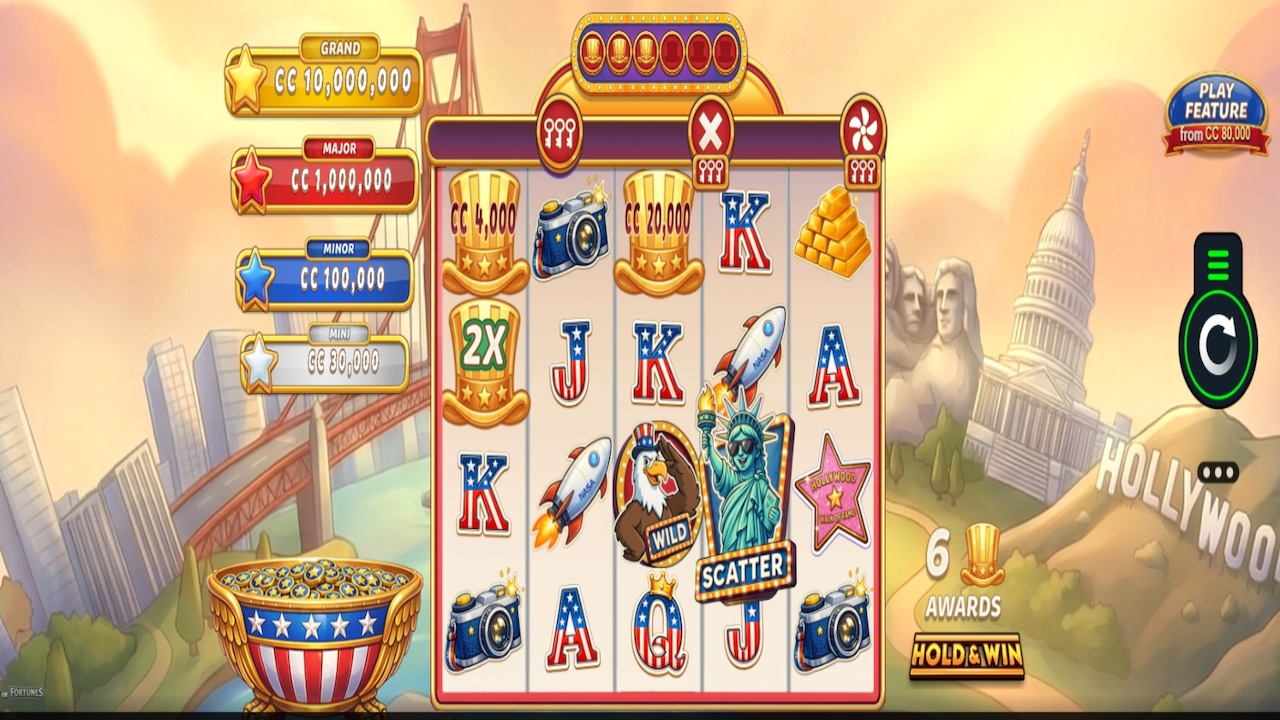 Land of Fortunes slot from M2Play (screenshot). Crown Coins Casino