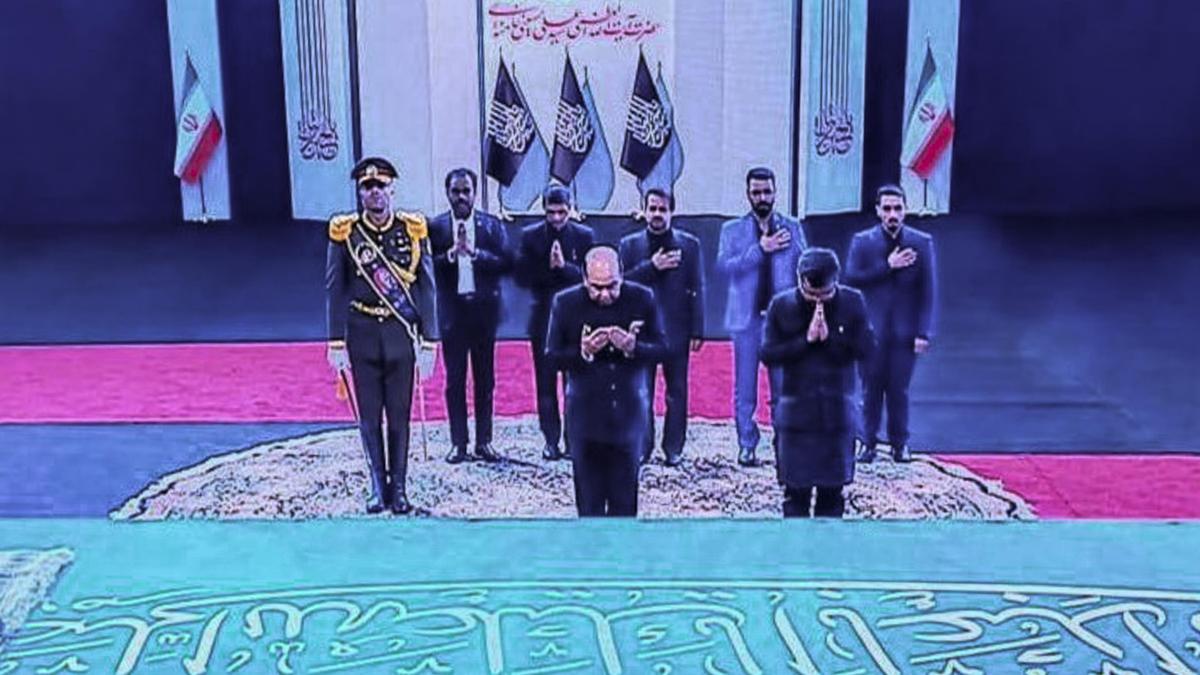 Bihar Guv. Hasnain and MoS Margherita attend Ali Khamenei's funeral ceremony in Tehran