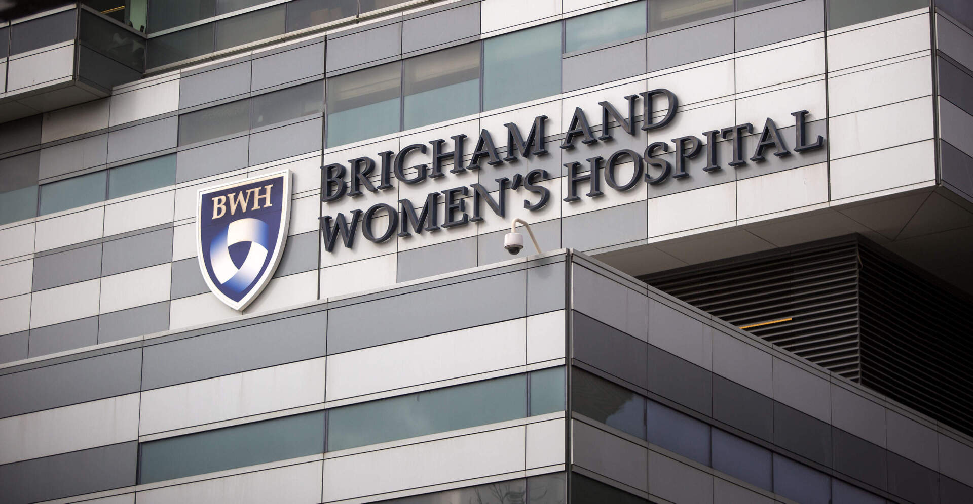 A Brigham And Women’s Hospital sign on Fenwood Road. (Robin Lubbock/WBUR)