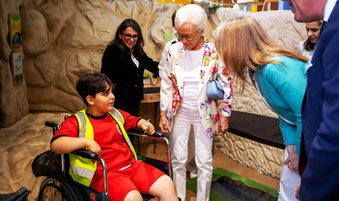 Children evacuated from the war-torn Gaza to Jordan
