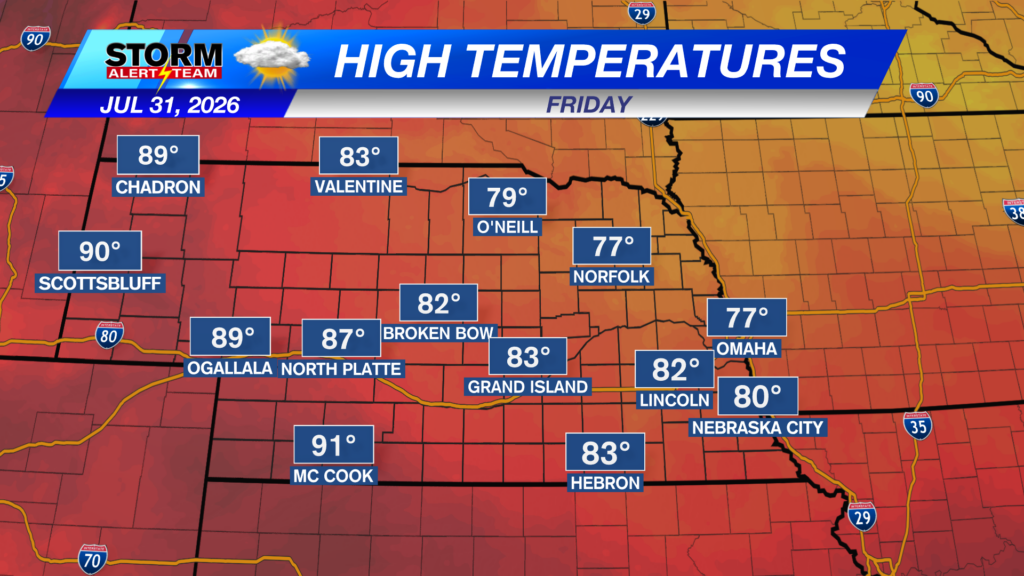 State Forecast Highs Tomorrow
