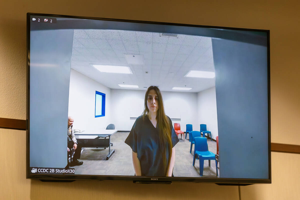 Allison Howlett appears for an arraignment via video call in court on Wednesday, July 1, 2026, ...