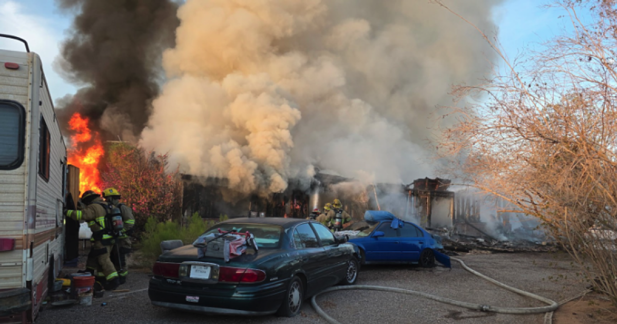 Destructive Peoria house fire under investigation as possible arson
