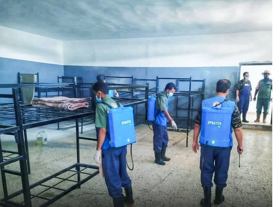 Disinfection Campaign Targets Military Prisons Administration in Tripoli by Military Ambulance and Rescue Unit