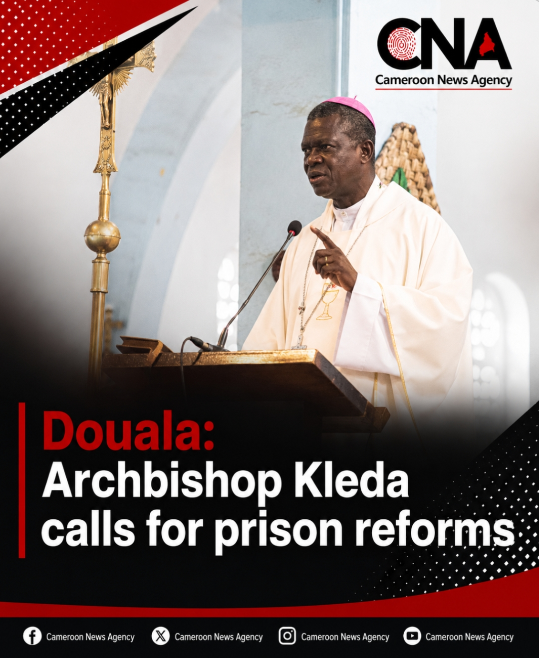 Douala: Archbishop Kleda Calls for Urgent Reform of Cameroon’s Prisons