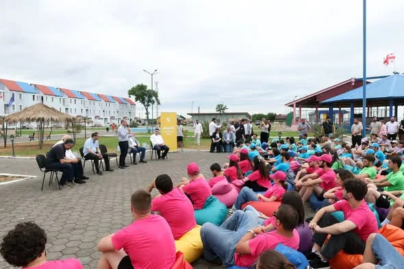 Education Minister Visits Anaklia Youth Camp