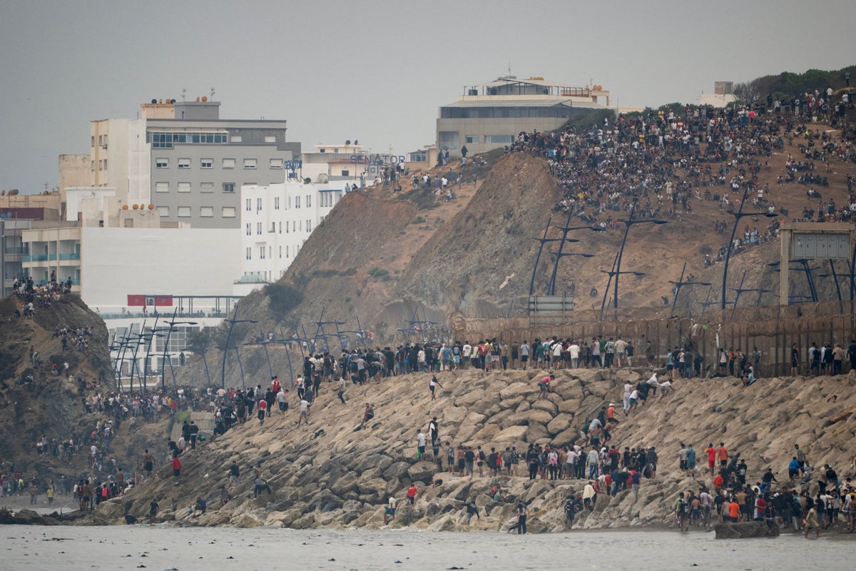 Europe faces border crisis as 60,000 migrants cross into Ceuta from Morocco in 24 hours