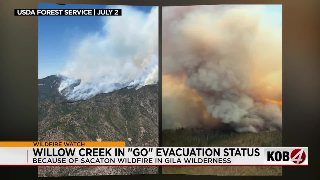 Evacuations ordered for Willow Creek subdivision near Sacaton Fire
