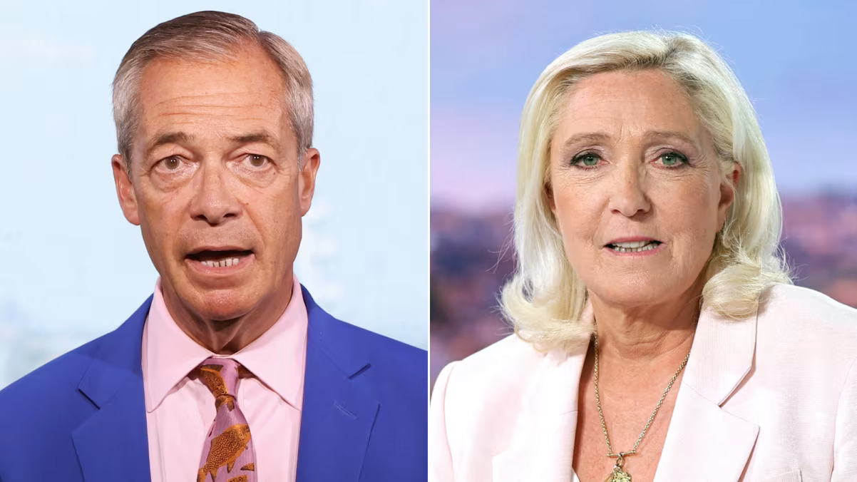 Farage and Le Pen make the same defiant pitch: Only the people can judge us