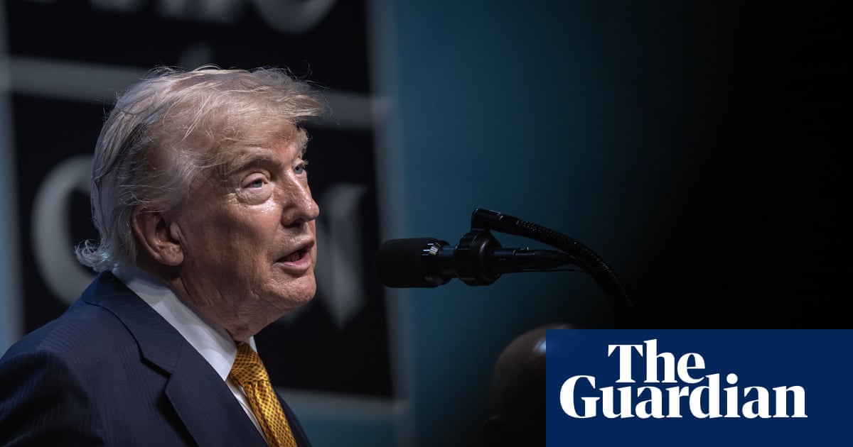 From menacing threats to comical misnomers: Donald Trump’s unlikely tale of love and darkness at Nato | US news