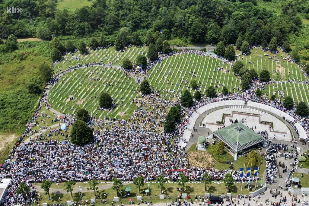Funeral Procession Carrying the Remains of 10 Srebrenica Genocide Victims Heads to Potocari