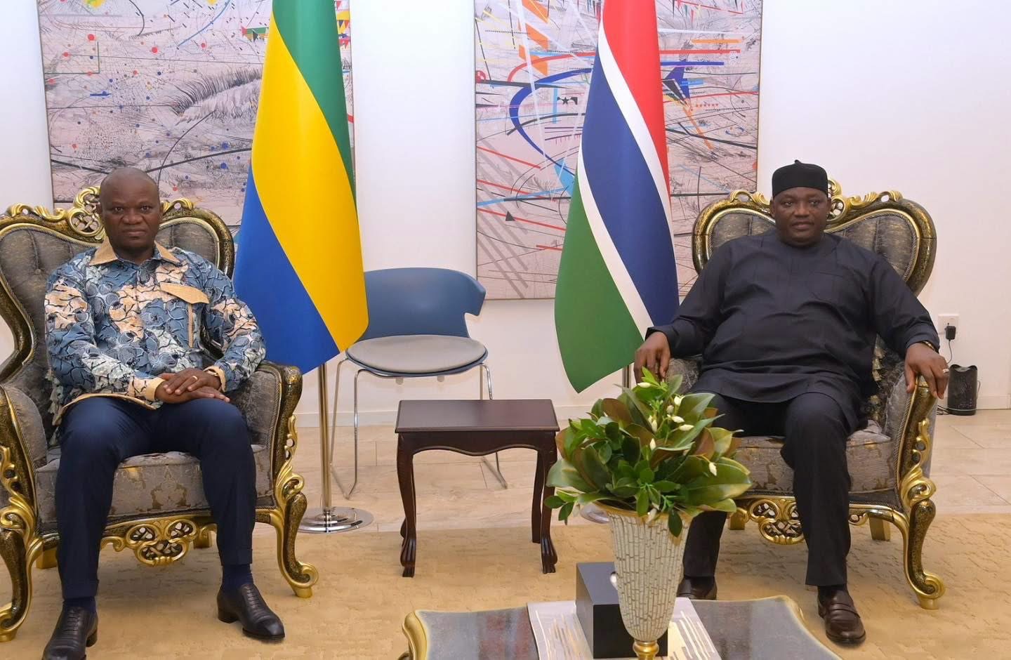 Gabon's President Brice Oligui Nguema arrives in The Gambia for three-day state visit