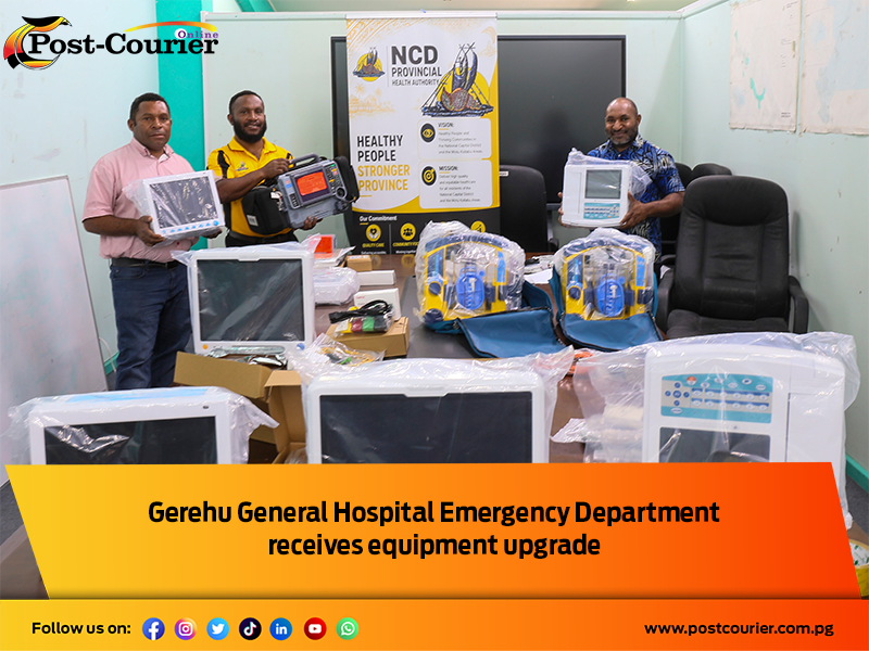 Gerehu General Hospital Emergency Department receives equipment upgrade