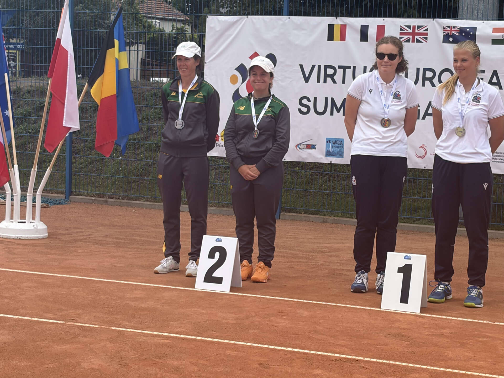 Greek Australian tennis player Andriana Petrakis wins silver and bronze at European Summer Games