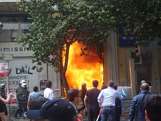 Greek woman arrested in UK over fatal Marfin bank arson in 2010