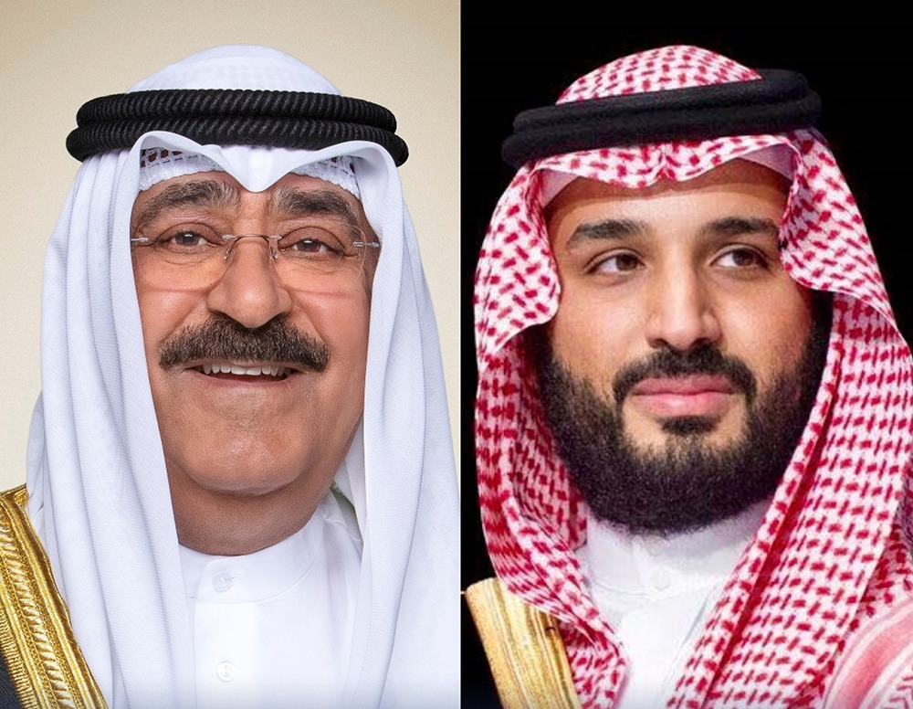 HH the Amir receives phone call from Saudi Crown Prince