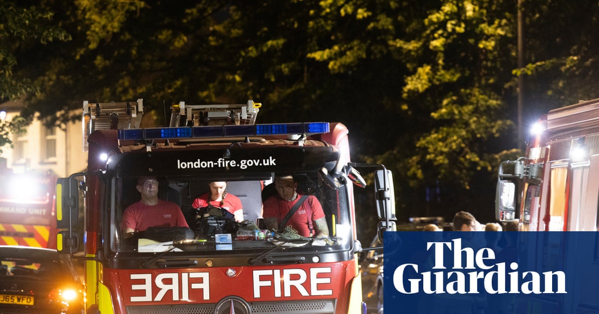 Homes evacuated as firefighters tackle railway embankment blaze in east London | London