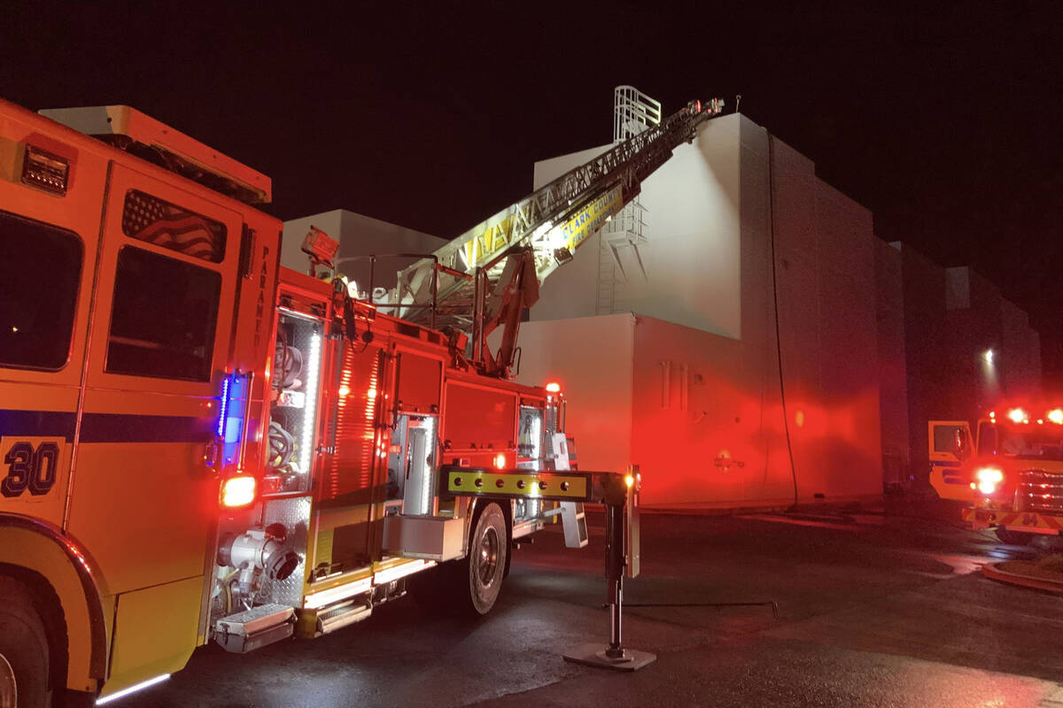 The Clark County Fire Department suspects illegal fireworks caused a fire at a commercical prop ...