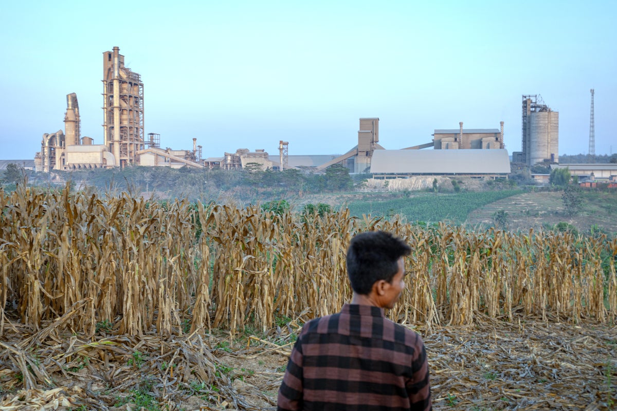 Indonesians fight a German cement giant over a mine and factory project