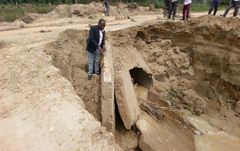 Kanungu district engineer on the run after newly built bridge collapses
