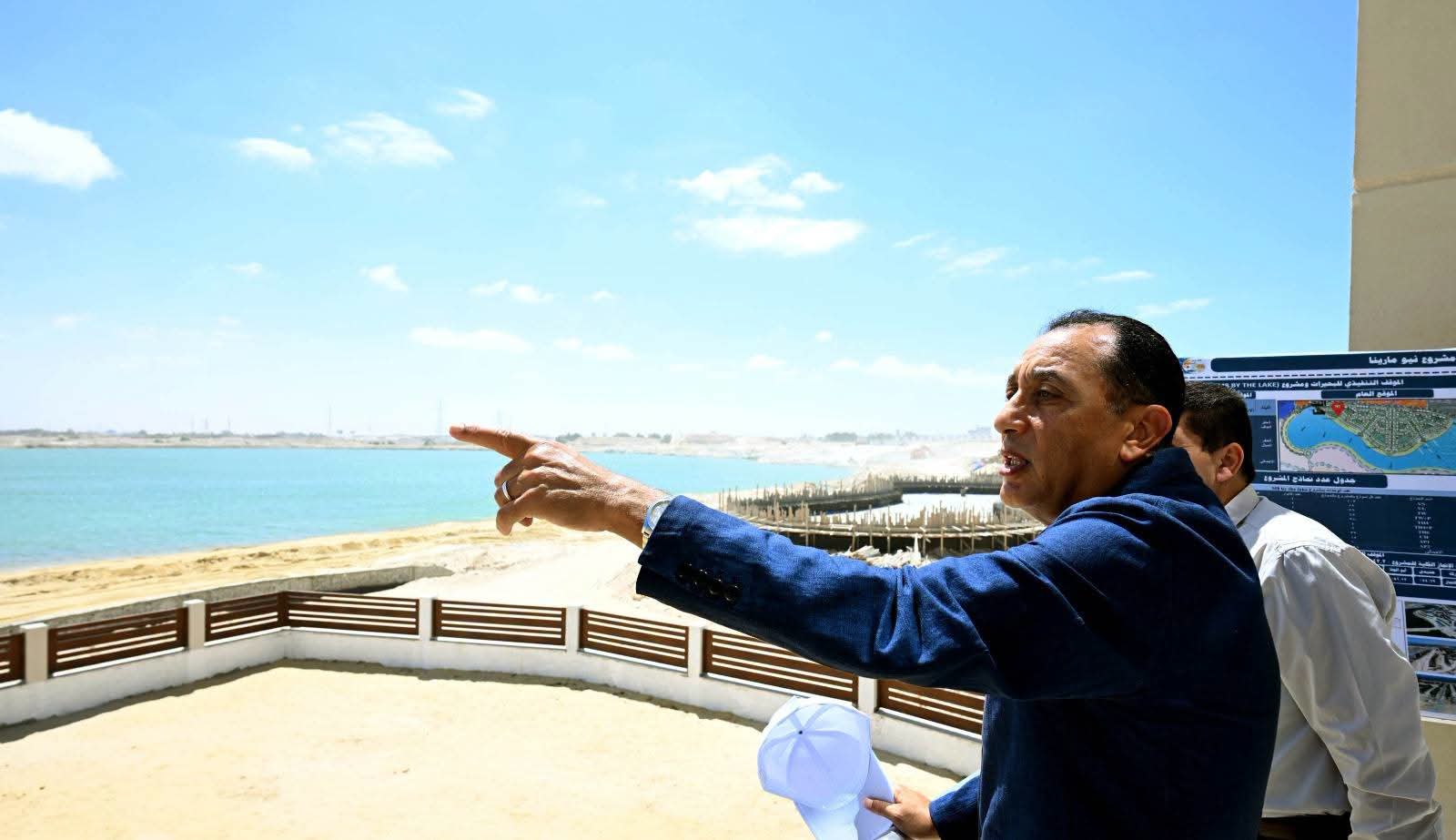 Madbouly inspects ‘Marina 8’, ‘M8 by the Lake’ and water infrastructure projects in New Alamein