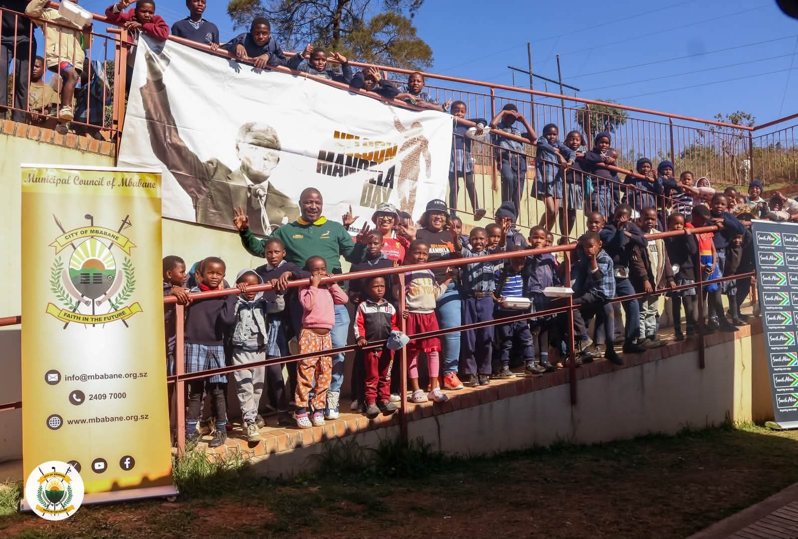 Mbabane Municipal, SA High Commission serve 67 minutes for Mandela Day