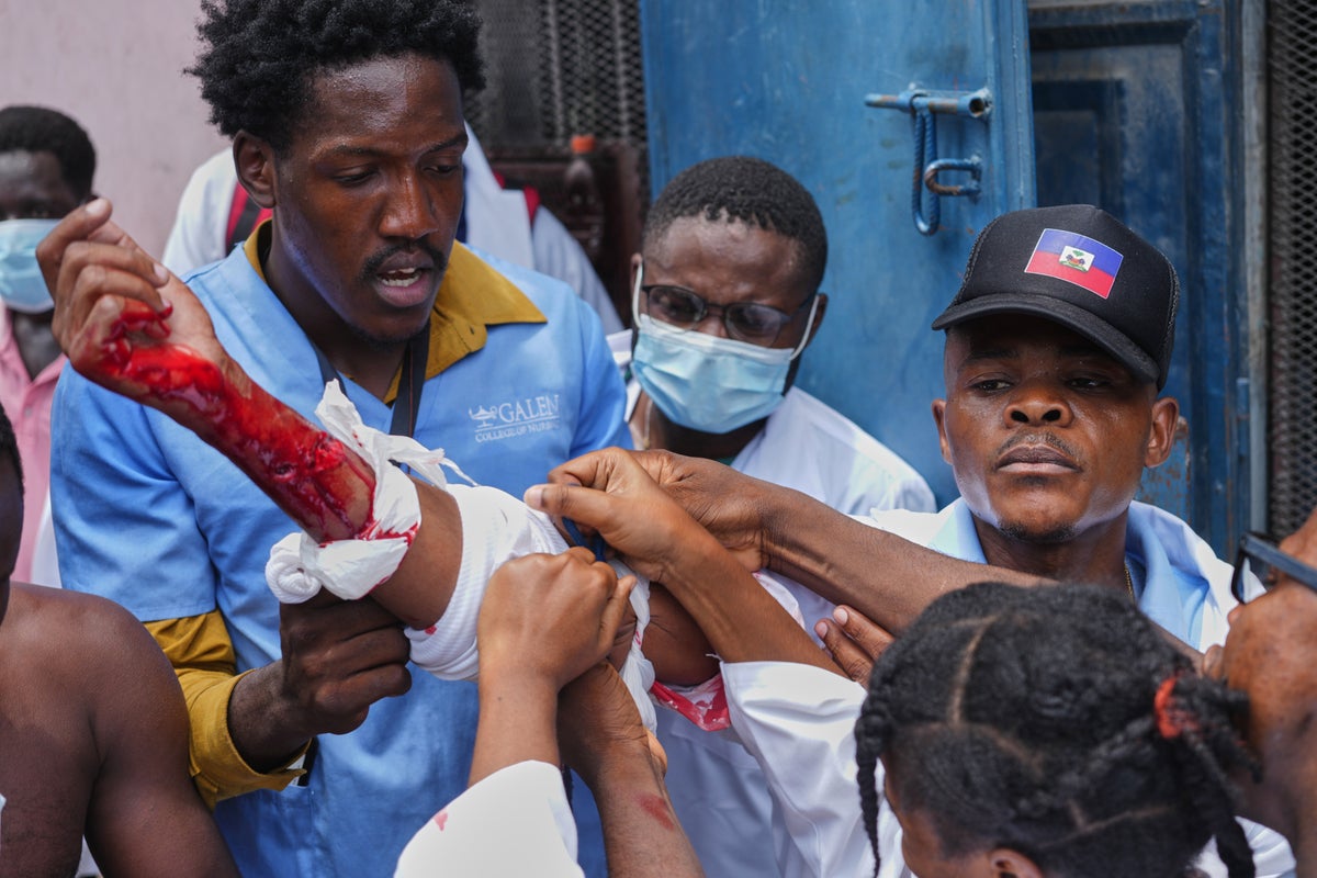 Medical students in Haiti march to demand reopening of main public hospital as police open fire
