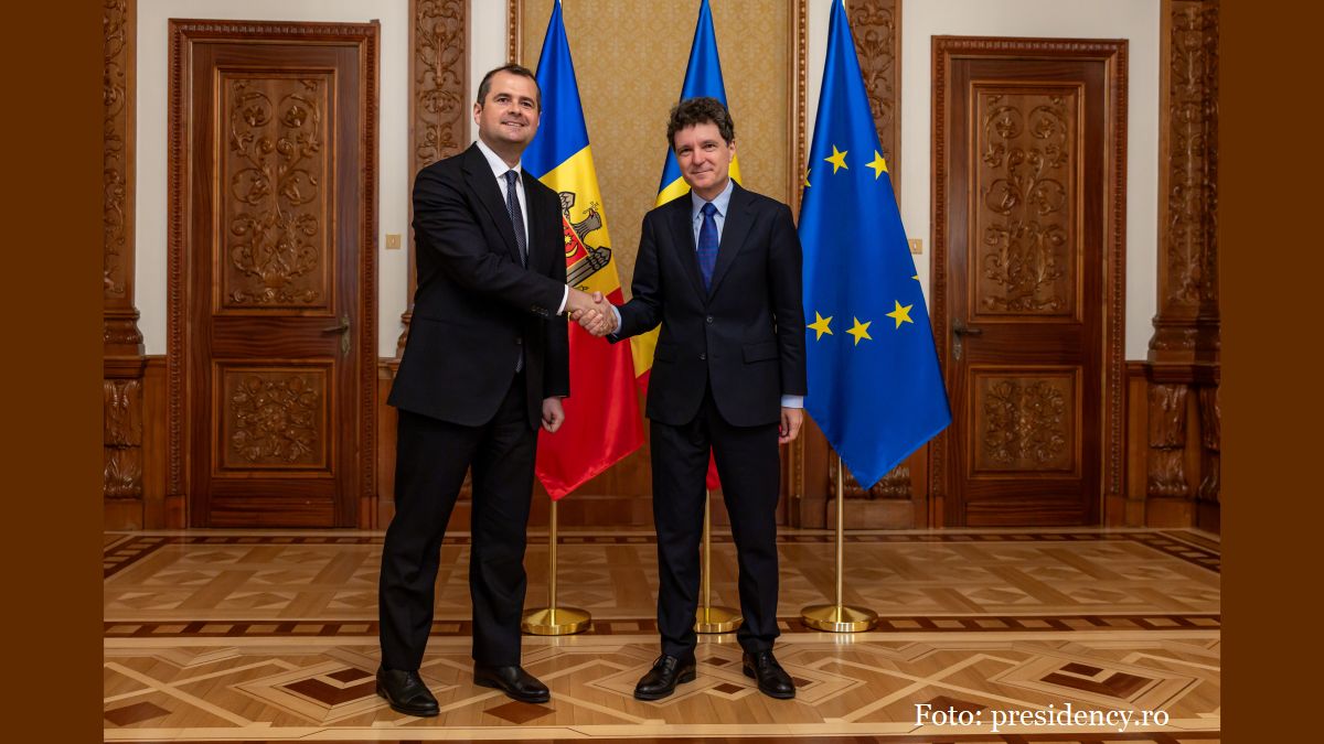 Premierul Republicii Moldova, Vasile Tofan şi preşedintele României, Nicuşor Dan