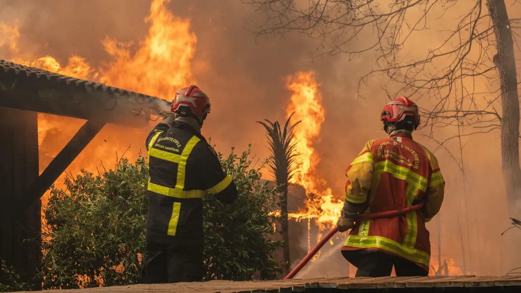 More than 250,000 flee as wildfires sweep France and Spain