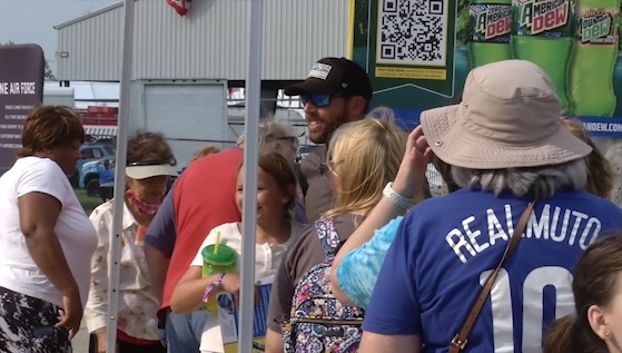 Nascar Driver Ross Chastain visits the Delaware State Fair