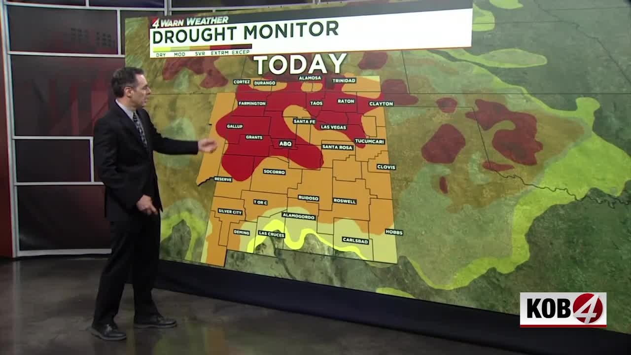 New drought monitor shows increased dryness in New Mexico before July 4