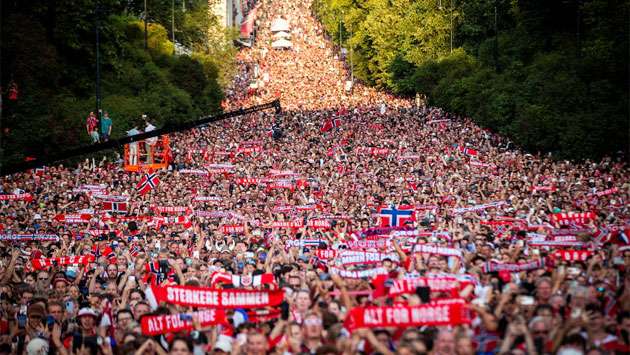 Norway turn World Cup heartbreak into celebration as huge crowds pack capital