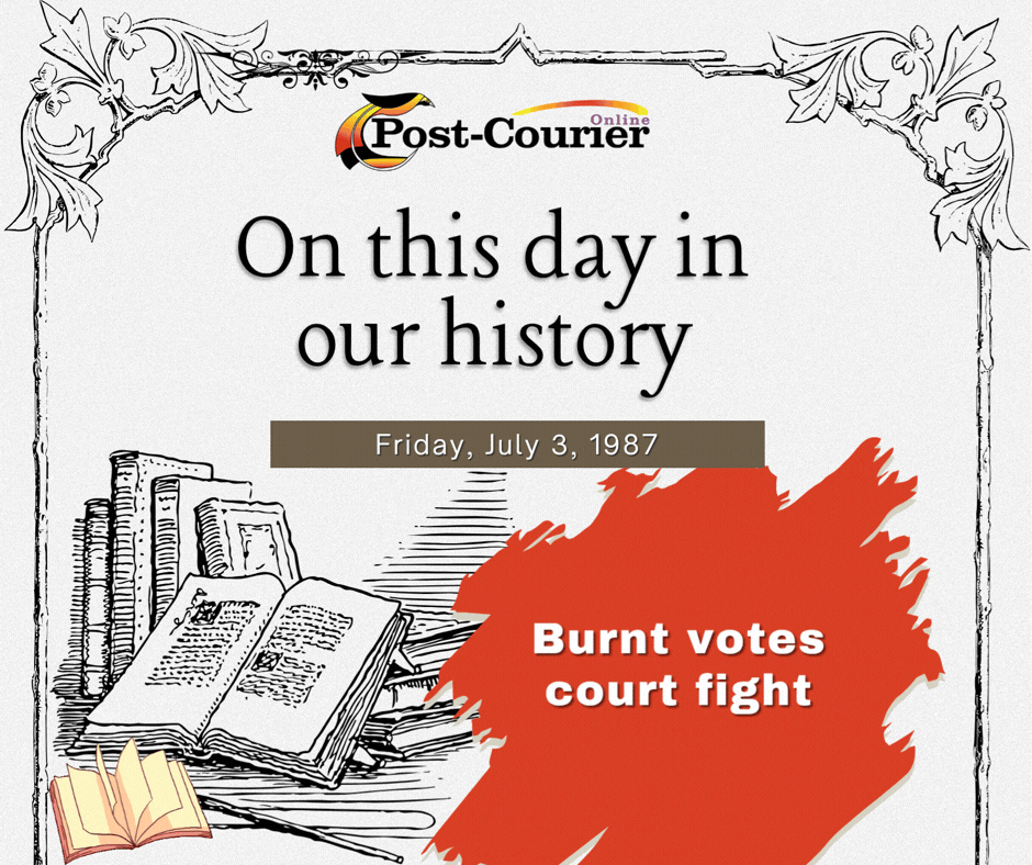 ON THIS DAY IN OUR HISTORY: Burnt votes court fight