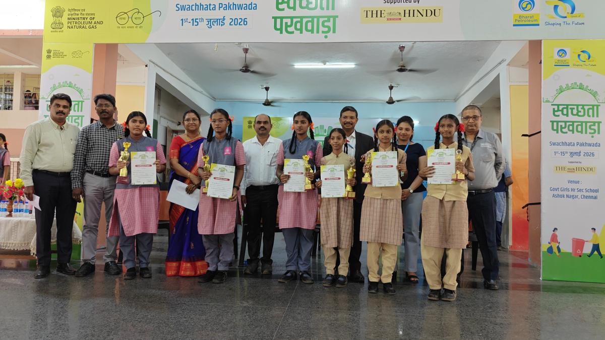 Over 10,000 students from government schools across Chennai take part in cleanliness campaign