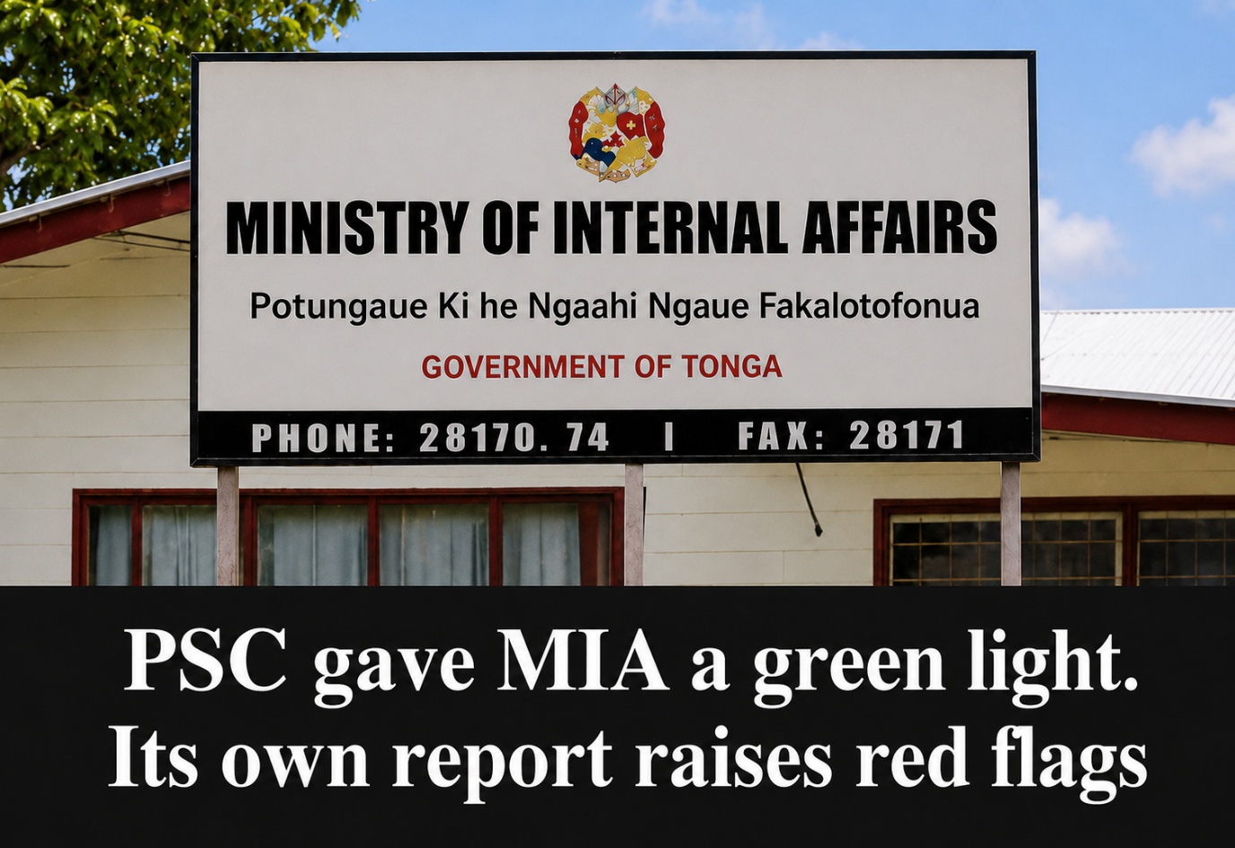 PSC gave MIA a green light. Its own report raises red flags