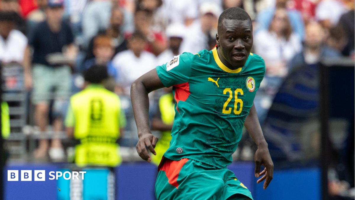 Senegal midfielder Pape Gueye in action