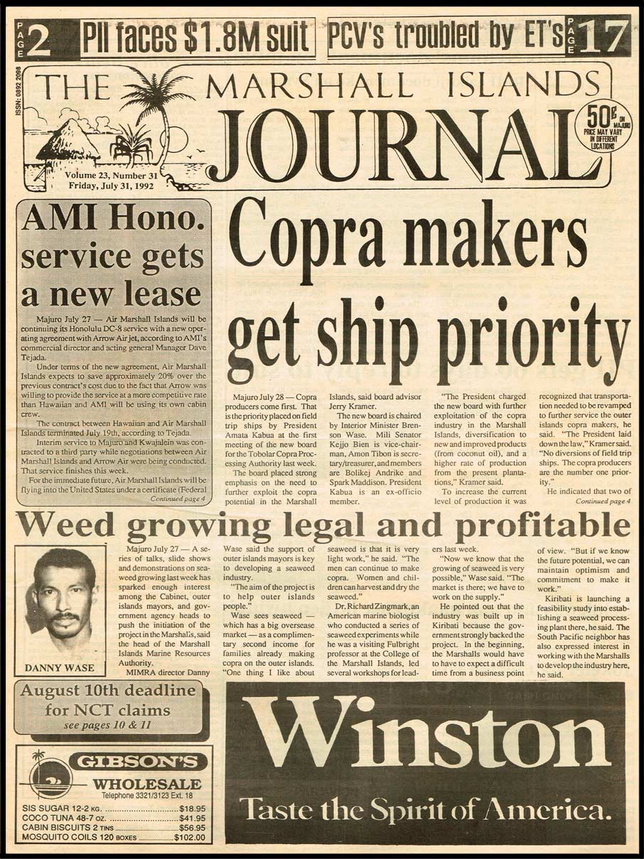 Peace Corps dissatisfied - The Marshall Islands Journal