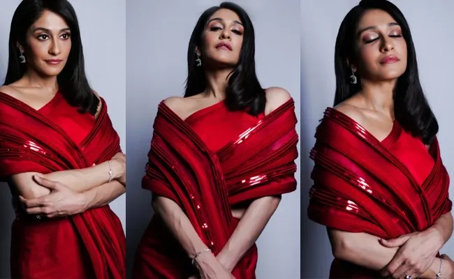 Pics: Lady In Fiery Red Elegance