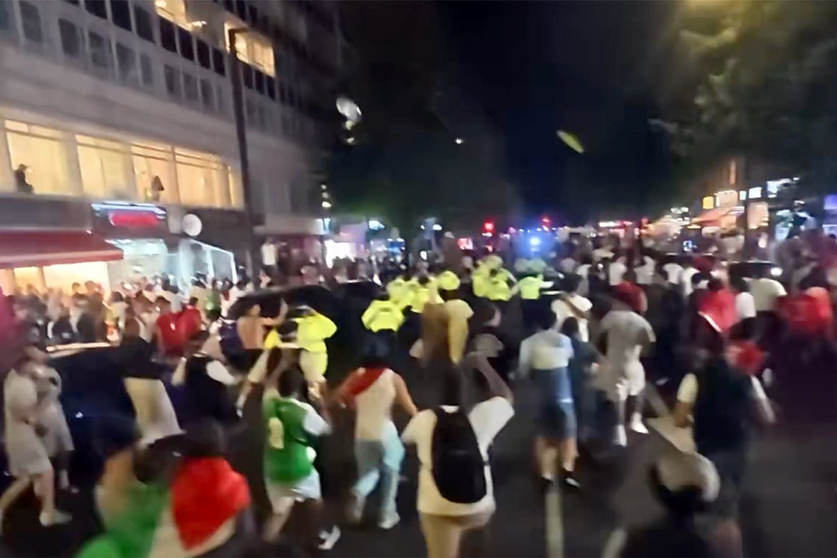 Police officer in hospital after Morocco fan disorder in London following World Cup defeat