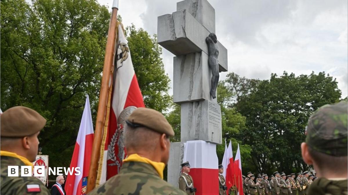 A ceremony in Warsaw to commemorate the victims of what Poland calls the "massacre" in Volyn during World War Two. Photo: 11 July 2026
