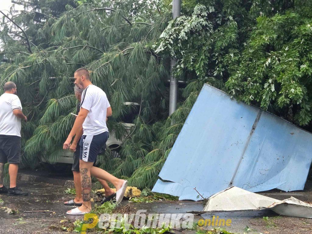 Powerful storm hits Skopje - Republika English
