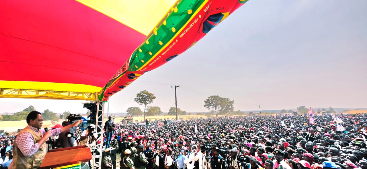 President Hichilema thanks Nakonde for “massive turnout”