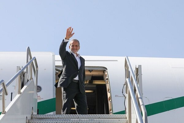 President Pezeshkian arrives in Iraq's Najaf