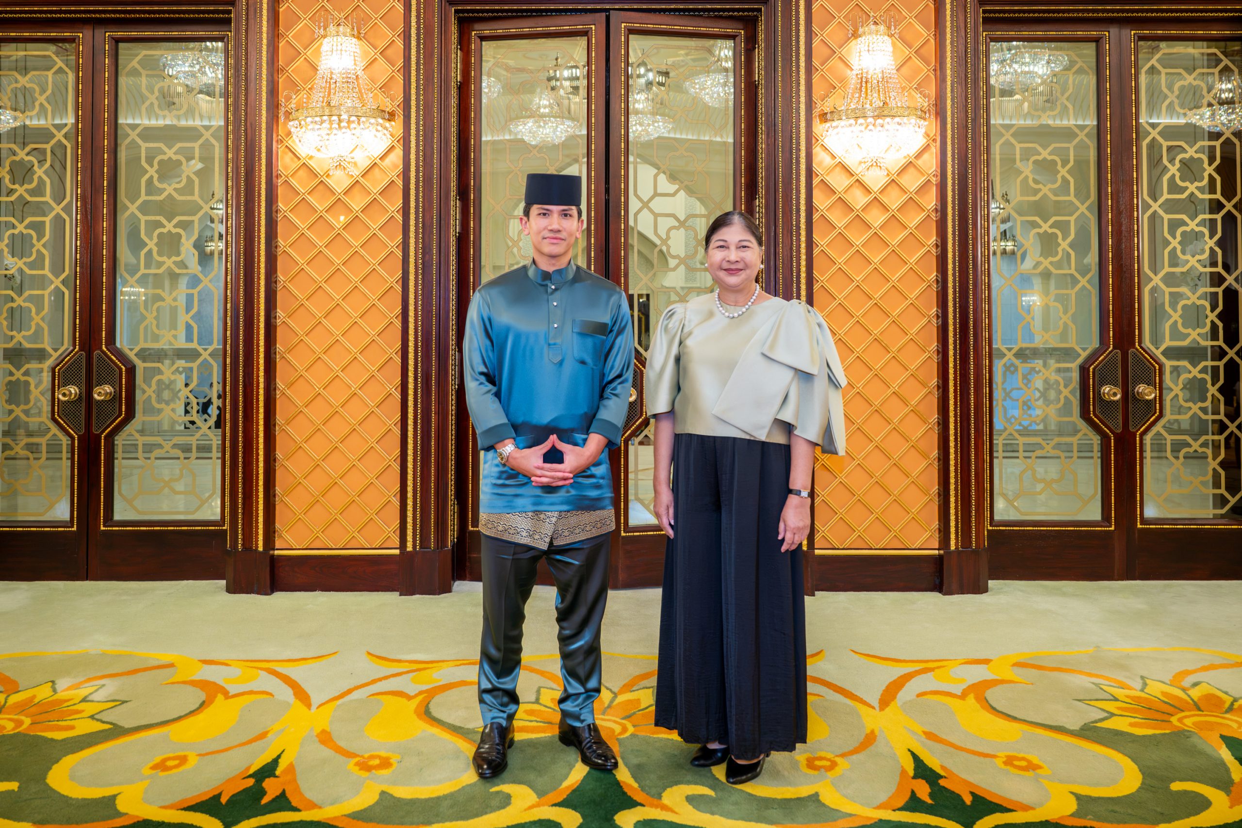 Prince ‘Abdul Mateen hosts farewell luncheon for outgoing Philippine Ambassador