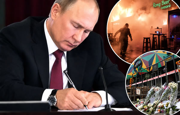 Putin sends condolences to the King as deaths from Lat Phrao fire rise to 33 and police follow the money